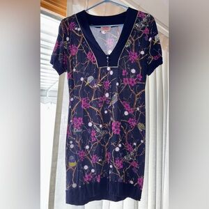 Anthropologie Aoyama Itchome dress 🌸 floral 🦜 birds